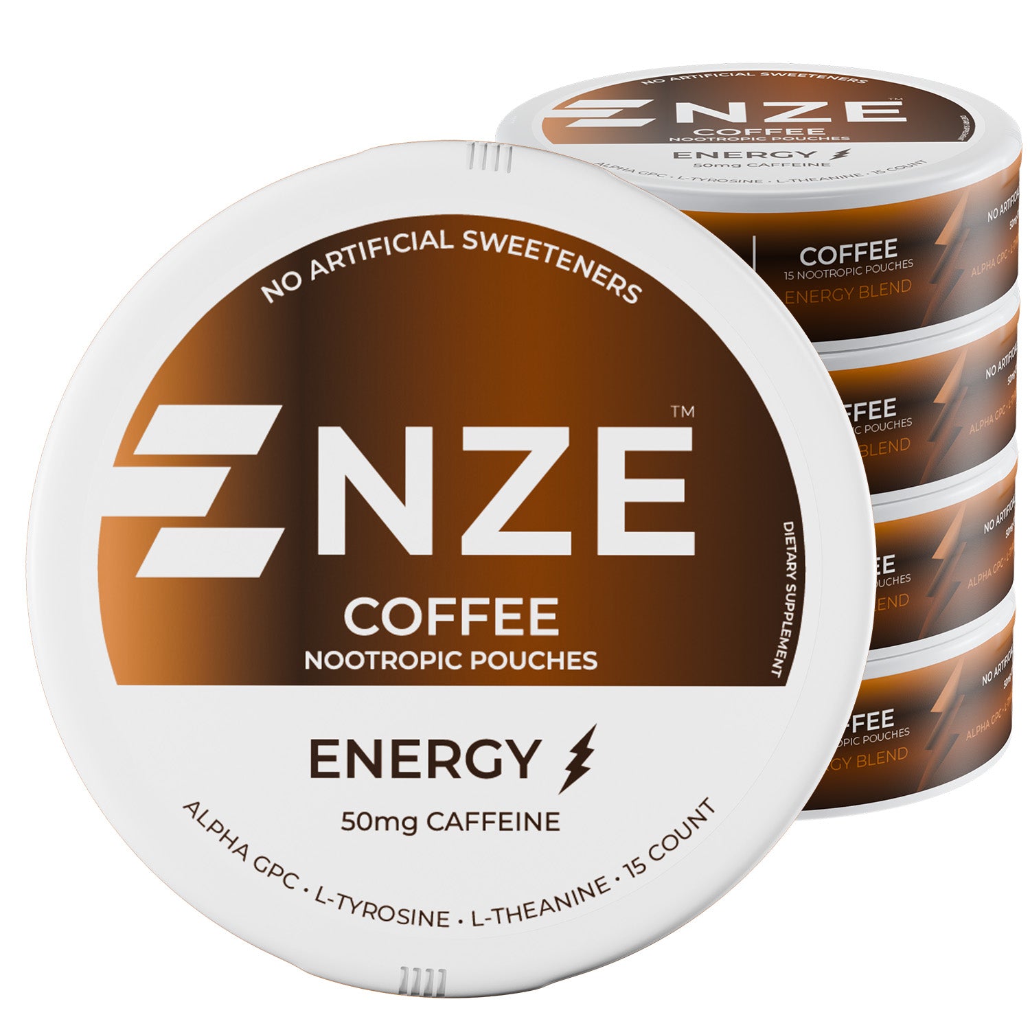 NZE Coffee 50mg Caffeine Pouches - 5 Pack · NZE