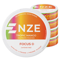 NZE Tropic Mango Focus Nootropic Pouches (Caffeine Free) - 5 Pack