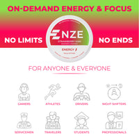 NZE Strawberry Kiwi 50mg Caffeine Pouches - 5 Pack