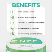 NZE Spearmint 50mg Caffeine Pouches - 5 Pack