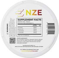 NZE Lemon Cherry 50mg Caffeine Pouches - 5 Pack