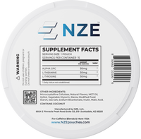 NZE Peppermint Focus Nootropic Pouches (Caffeine Free) - 5 Pack