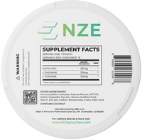 NZE Spearmint Focus Nootropic Pouches (Caffeine Free) - 5 Pack