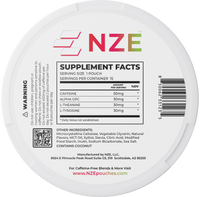 NZE Strawberry Kiwi 50mg Caffeine Pouches - 5 Pack