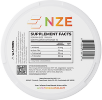 NZE Tropic Mango 50mg Caffeine Pouches - 5 Pack