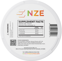NZE Tropic Mango Focus Nootropic Pouches (Caffeine Free) - 5 Pack