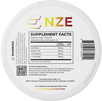 NZE Lemon Cherry 50mg Caffeine Pouches - 5 Pack